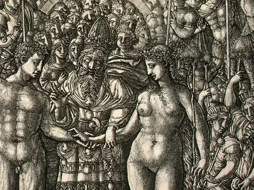 Adam et Ève (détail).