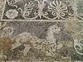 Détail d'une mosaïque de Pella en Macédoine antique.