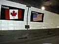 Marquage de la frontière.