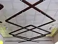 Le plafond de la salle d'audience.