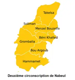 Carte de la circonscription.