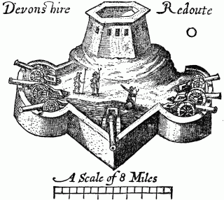 Redoute du Devonshire, Bermudes, 1614.