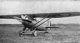 Vue de l'avion.