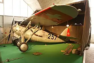 Vue de l'avion.