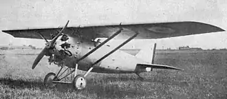 Vue de l'avion.