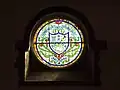Fenêtre du Jubilé de diamant à l'intérieur du hall principal.