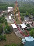 Vue globale de l'attraction.