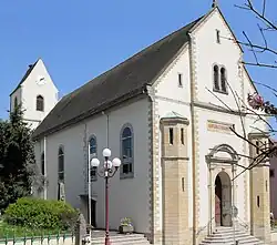 Didenheim : église paroissiale Saint-Gall (XVIIIe&nbsp;siècle, agrandie en 1868)