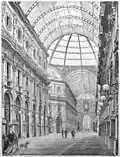 Intérieur de la galerie Victor-Emmanuel II.