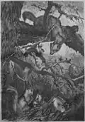 Gravure dans Die Gartenlaube d'après une œuvre de Deiker