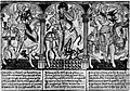 « Trois Juifs honnêtes » (José, David, Judah Maccabée) parmi les neuf Braves personnifiant les idéaux de la chevalerie et de la vertu armée dans la tradition catholique médiévale, code Bern (XVe)