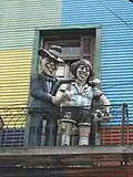 Statue de Diego au Centro de los Artistas
