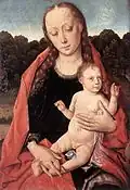Dirk Bouts, Vierge à l'Enfant, troisième quart du XVe&nbsp;siècle [28].