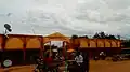 Taxi-moto devant le marché de Diffa.