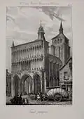 Façade occidentale au début du XIXe&nbsp;siècle