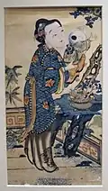 Dynastie Qing, Chine, XIXe&nbsp;siècle. Estampe de nouvel an.