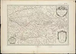 Carte du diocèse de Castres en 1695