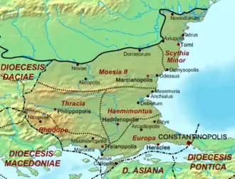 Diocèse de Thrace (400), Empire romain.