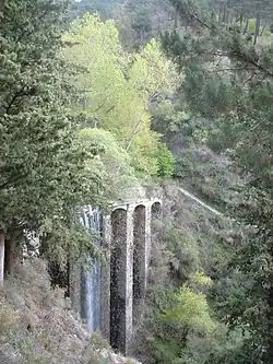 Barrage sur le Chico entre Cañar et Soportújar