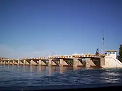 Vue du barrage José Ignacio de la Roza.