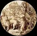 Le Triomphe de la Foi. Vitrail. Ø 28,5&nbsp;cm. Amsterdam, Rijksmuseum.