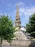 Dirinon : le clocher de l'église Sainte-Nonne 2.