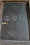 Plaque Disney dans l'église St. Peter de Norton Disney.
