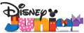 Variante du logo avec les personnages de Mickey : Dingo, Minnie, Pluto, Mickey, Donald et Daisy