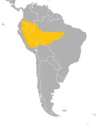 Description de l'image Distribución Atelocynus microtis.png.