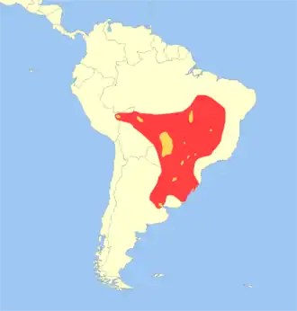 Description de l'image Distribuição cervo do pantanal atual.png.