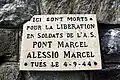 Plaque mentionnant deux résistants.