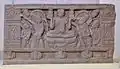 Le partage des reliques du Bouddha.