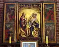 Triptyque de sainte Anne avec l'Enfant Jésus et la Vierge Marie (XVe&nbsp;siècle).