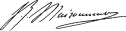 signature de Jacques Maisonneuve