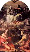 Couronnement de la Vierge1540, Pinacothèque de Sienne