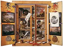 Cabinet de curiosités, par Domenico Remps (d) (années 1690), Office de la Pierre dure