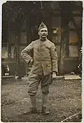 Un artilleur du 9e&nbsp;RAP vers 1917.