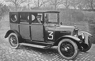 Dominique Lamberjack vainqueur du Critérium Paris-Nice 1923, sur Voisin 8HP.