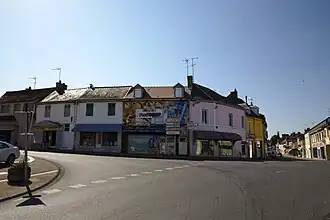 Commerce peint.