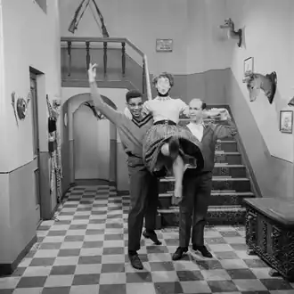 Donald Jones, Mimi Kok et Henk van Ulsen (nl) en 1958.