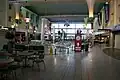 Intérieur d'une aire de service à Donington Park (Royaume-Uni)