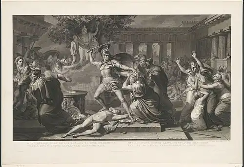 Morte di Priamo (Mort de Priam) 1825