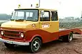 Opel Blitz double cabine à plancher surbaissé au début des années 1980 (carrossier Kaufmann Zweibrücken)