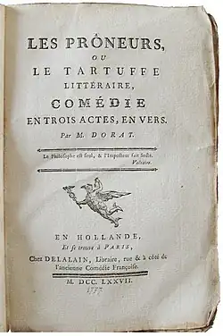 Image illustrative de l’article Les Prôneurs ou le Tartuffe littéraire