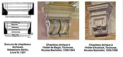 Influence de Serlio sur les productions de Nicolas Bachelier.