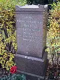 Tombe de Georg Wilhelm Friedrich Hegel.