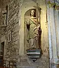 Douarnenez : chapelle Sainte-Hélène, statue de sainte Hélène.