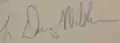 Signature de Douglas Wilder