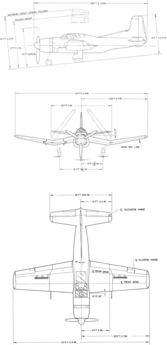 vue en plan de l’avion