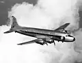 DC-4 similaire à l'appareil impliqué dans la collision.}}